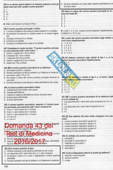 test medicina 2016 rimescolato
